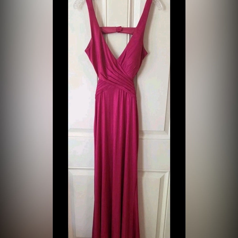 Faviana Fuchsia Maxi Dress